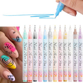 Stylo Fcozpjk pour art ongulaire graffitis, précision fine pour motifs créatifs.