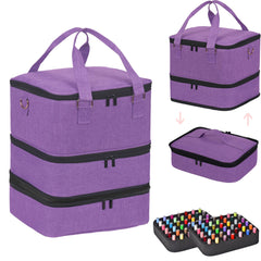 FCQQYWZ grand organisateur vernis-ongles, vue avant, rangement spacieux pour bouteilles et outils.