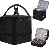 FCQQYWZ Organisateur vernis double couche, grande capacité pour 42 bouteilles et lampe à ongles.