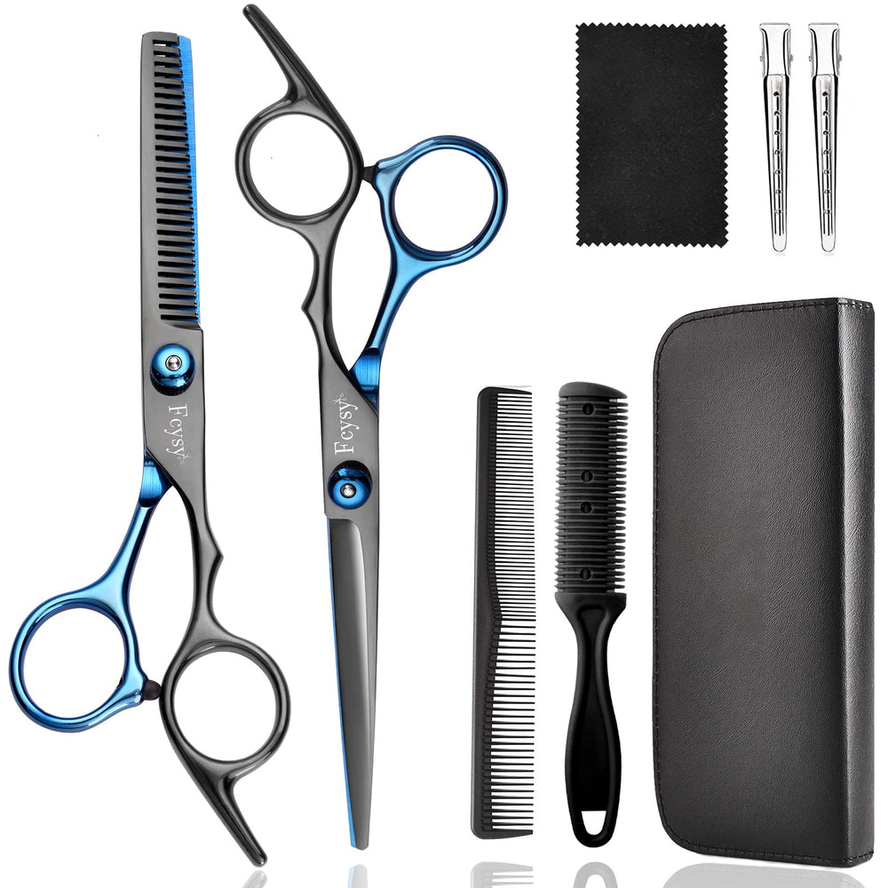 Fcysy ciseaux cheveux 6 pouces, ensemble professionnel pour coupes nettes et rapides.