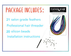 Kit Feather Headz à faire soi-même avec attaches micro-billes.