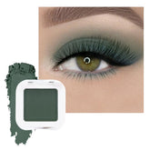 Palette FeiCuiYun ombres mates vert forêt pour un look monochrome intense