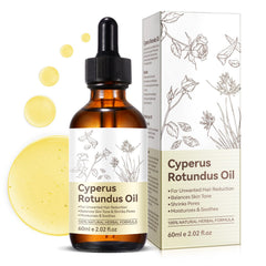 FEISIDUNWSF huile cyperus-rotundus bouteille : soin après épilation pour peau douce.