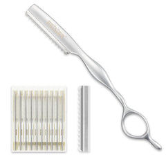 FEISIER rasoir-texturage acier inoxydable, prise ergonomique pour un style précis.