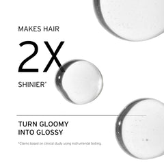 Texture huile légère du sérum Fekkai, cheveux soyeux et sans frisottis