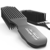 Brosse de démêlage Felicia Leatherwood noire, démêle en douceur sans casse.