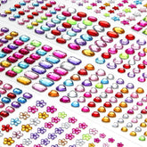 FEMBW paillettes autocollantes ronds pour ongles et maquillage, application rapide.