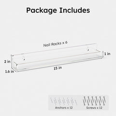 FEMELI étagères flottantes polyvalentes pour livres, jouets et collections