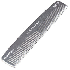 Le peigne de poche Fendrihan, dents doubles en métal, idéale pour dompter les cheveux et réduire les nœuds.