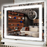 Miroir vanité FENNIO de 22x20, lumière LED intégrée pour un maquillage précis