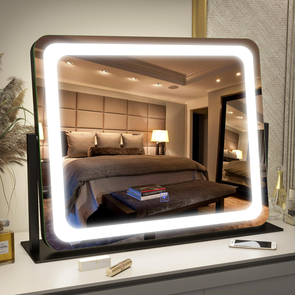 Miroir FENNIO avec lumière LED 22x17 pour maquillage clair