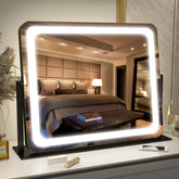 Miroir FENNIO avec lumière LED 22x17 pour maquillage clair