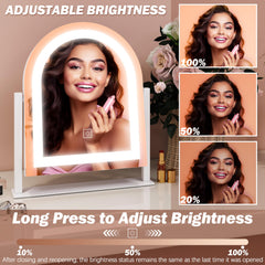 Miroir FENNIO grossissement 10x pour les détails du maquillage