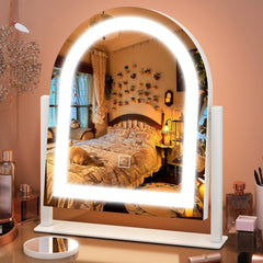 Miroir FENNIO avec lumières 15x13 pour un maquillage précis sur table