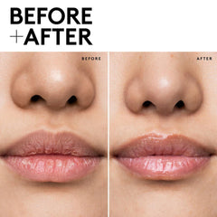 Application du masque lèvres Fenty Beauty, lèvres douces et repulpées.