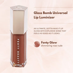 Gloss Bomb Fenty Beauty – Brillance miroir qui attire le regard quotidiennement.