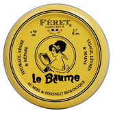 Baume Feret Parfumeur Multi-Usages Rose Poudré dans son pot – hydratation durable pour lèvres et peau.