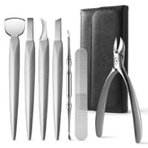 Ensemble FERYES outils pédicure 7pcs pour soins précis des ongles.