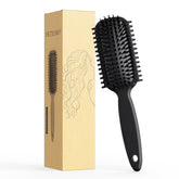 Brosse Fetasma pour boucles : définition précise et tiraillement réduit.