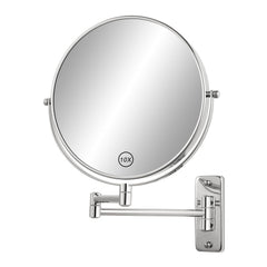 Miroir mural FFowcye 8 pouces, 1x/10x, pour maquillage précis et vue globale.