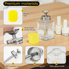 Distributeur ffresiss en verre pour alcool, flux contrôlé.