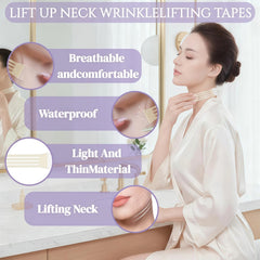 FHH Neck Lift Tape - application derrière le cou pour une mise en place facile.