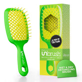 Brosse UNbrush de FHI Heat, démêlage sans douleur sur cheveux mouillés et secs.