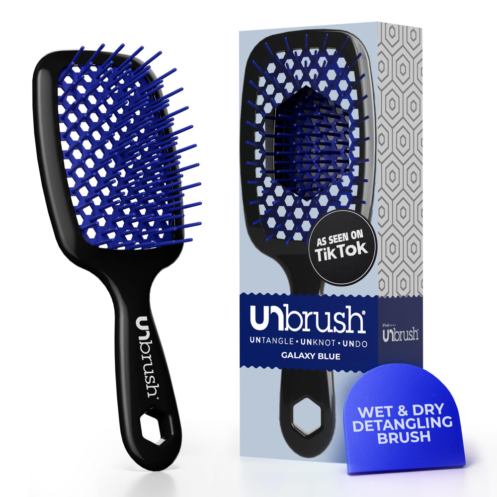 Brosse UNbrush FHI Heat détanglante sur cheveux mouillés ou secs.