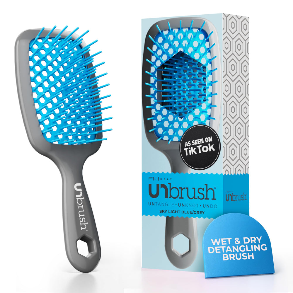 FHI Heat UNbrush, brosse détanglante: démêlage en douceur sur cheveux humides.