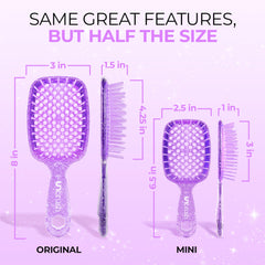 FHI Heat UNBRUSH Mini Utilisation humide et sèche: efficace sur cheveux mouillés et secs.