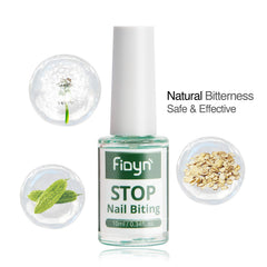 Application sur l’ongle avec le vernis Fidyn anti-mordillage.