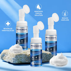 Figtorus Mousse Minoxidil : huile de ricin nourrissante pour le cuir chevelu.