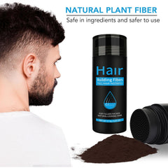 find back fibres capillaires brun foncé – Mélange naturel de kératine pour un rendu dense.