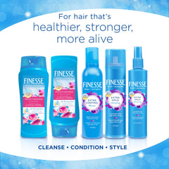 FINESSE Restore + Strengthen, résultats capillaires plus sains après utilisation.