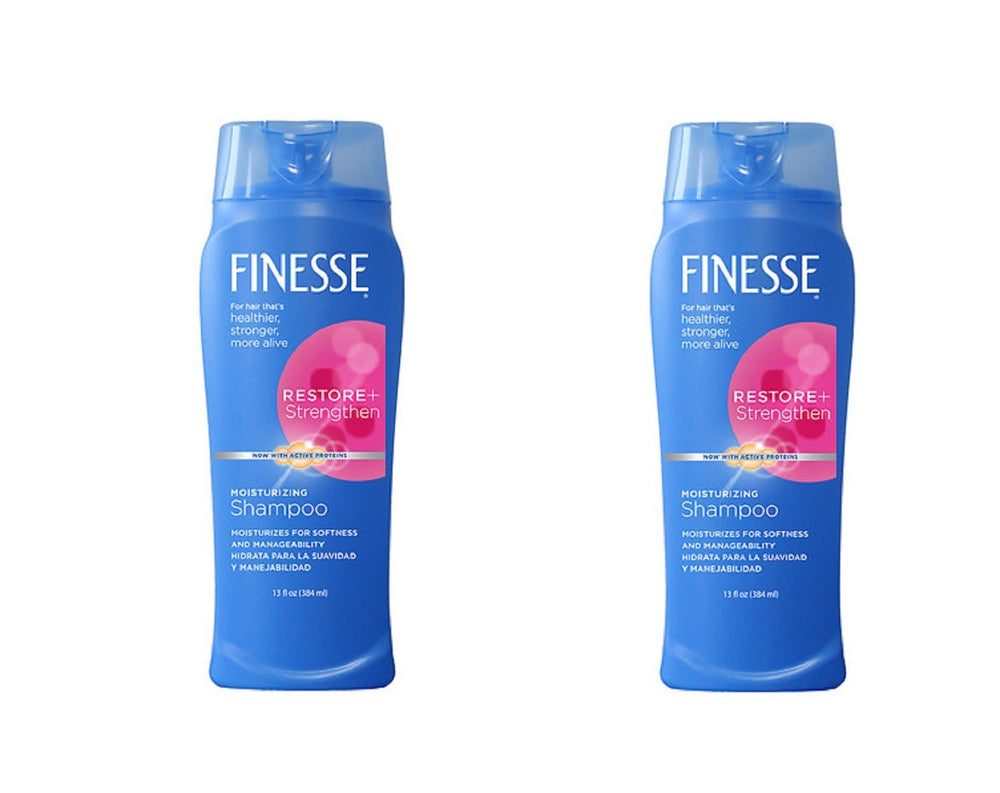 FINESSE Shampoing hydratant — bouteille élégante pour cheveux secs et démêlage facile