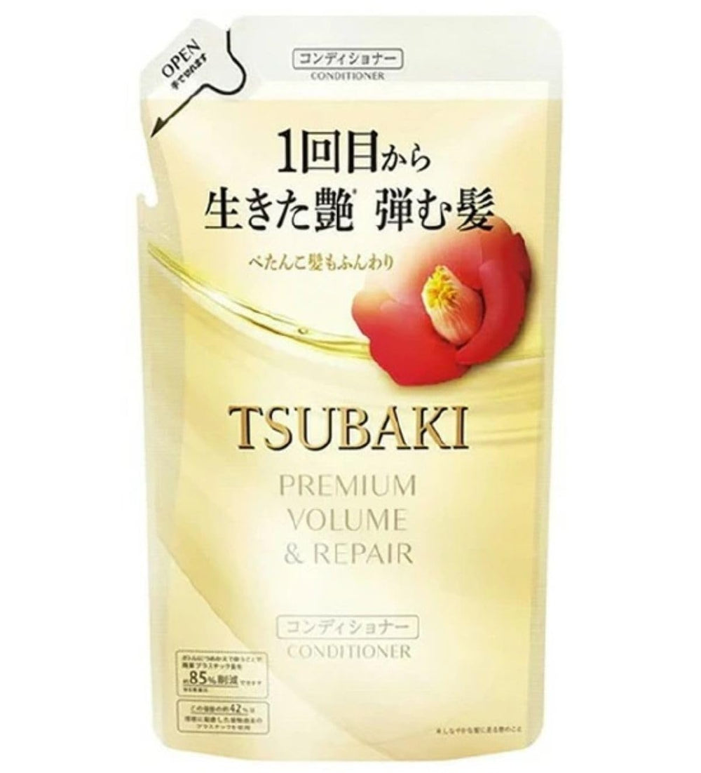 Finetoday TSUBAKI Conditionneur Volume Recharge : bouteille prête à recharger le volume des cheveux.