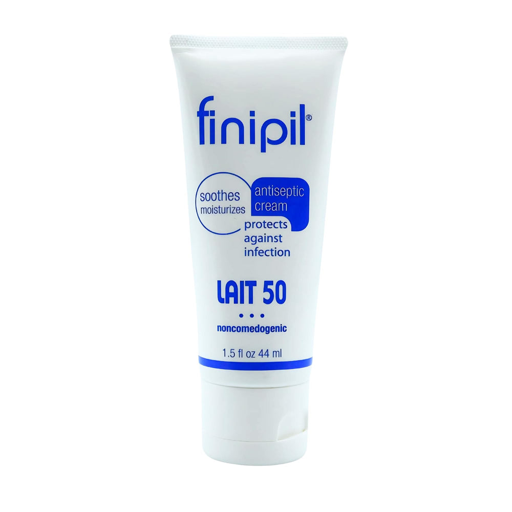 Finipil Lait 50 après épilation : soin antiseptique apaisant.