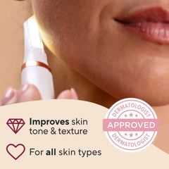 Éjection rapide de lame pour changer facilement les lames du Dermaplane Glo Sonic