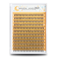 Extensiones individuales FinyDreamy 240pcs 10-14mm pour un look naturel.