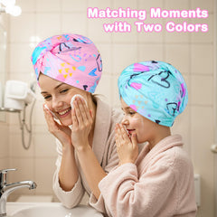 FIOBEE turbant cheveux microfibre, fermeture bouton, maintien sûr.