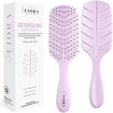 Brosse démêlante Fiora Naturals, brins ultra-doux pour démêler sans tirer.