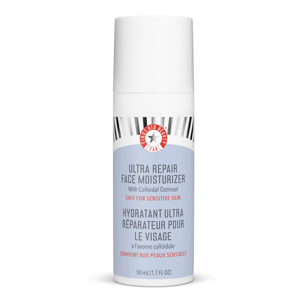 First Aid Beauty – flacon du hydratant visage, hydratation immédiate et douceur