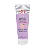 First Aid Beauty KP Bump Eraser pot gommage corporel; peau plus lisse après l'utilisation.