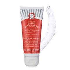 First Aid Beauty Skin Rescue Gel, texture matante légère qui matifie la peau.