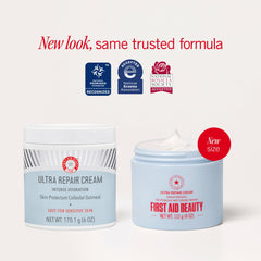 First Aid Beauty Ultra Repair Crème texture légère et non grasse.