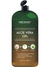 First Botany Aloe Vera Gel – bouteille verte et hydratation rapide