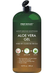 First Botany Aloe Vera Gel – bouteille verte et hydratation rapide