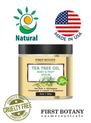 First Botany exfoliant corps arbre à thé – peau nourrie et tonifiée après la douche
