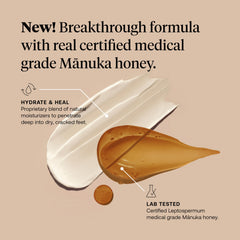 FIRST HONEY Crème réparatrice pieds — application facile pour pieds secs