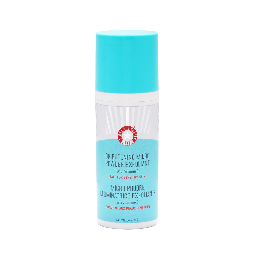 First Aid Beauty micro poudre exfoliante visage, poudre ultra-fine révélant un teint lumineux